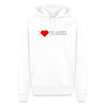 Ich liebe Tabata - Männer Premium Bio Hoodie - Weiß - Vorne - Nico (187cm)