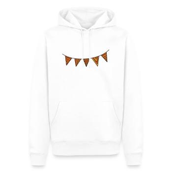 Wimpelkette dreifarbig - Männer Premium Bio Hoodie - Weiß - Vorne - Nico (187cm)