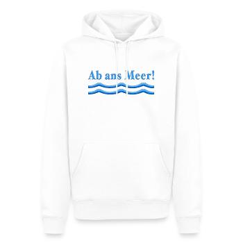 Ab ans meer - Männer Premium Bio Hoodie - Weiß - Vorne - Nico (187cm)