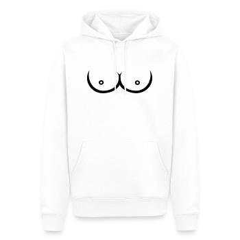 Brüste Titten - Männer Premium Bio Hoodie - Weiß - Vorne - Nico (187cm)