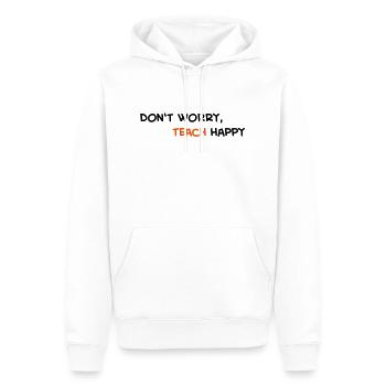 Lehrer - Männer Premium Bio Hoodie - Weiß - Vorne - Nico (187cm)