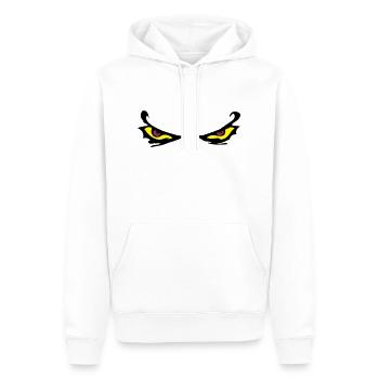 Yeux mauvais - Sweat à capuche Premium bio Homme - blanc - Devant - Nico (187cm)