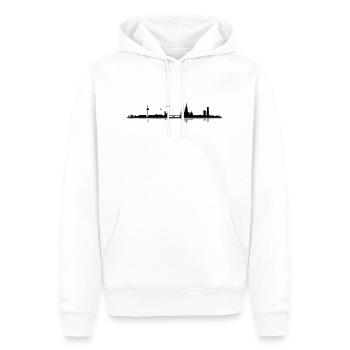 Cologne Skyline - Sweat à capuche Premium bio Homme - blanc - Devant - Nico (187cm)
