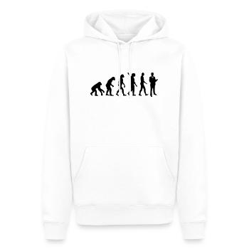 Evolution Lawyer - Men’s Premium Organic Hoodie - white - Front - Nico (187cm)