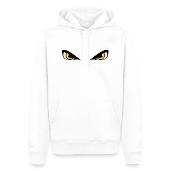 Augen gefährlich böse - Männer Premium Bio Hoodie - Weiß - Vorne - Nico (187cm)
