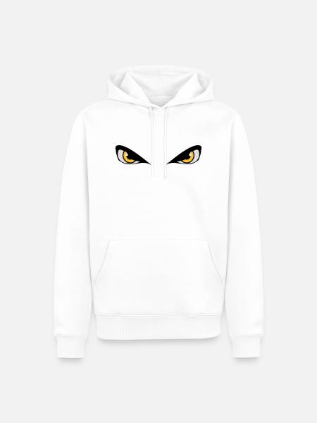 Dangerous evil eyes - Men’s Premium Organic Hoodie - white
