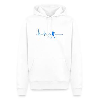 Plongée Heartbeat Divers Plongée - Sweat à capuche Premium bio Homme - blanc - Devant - Nico (187cm)