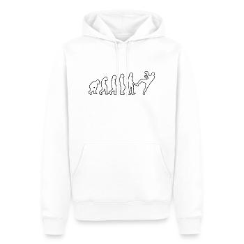 Handball Handballspieler Handballfan Handballteam - Männer Premium Bio Hoodie - Weiß - Vorne - Nico (187cm)
