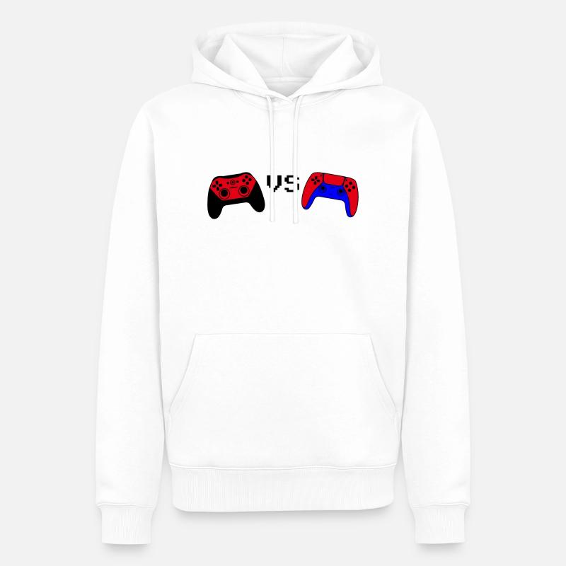 Controller VS - Männer Premium Bio Hoodie - Weiß