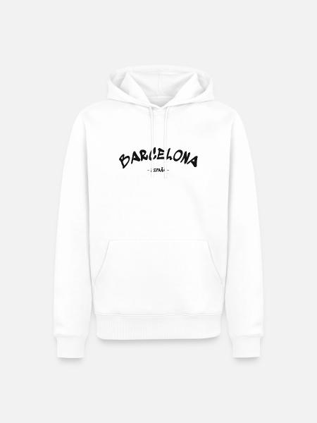 Barcelona - Espana - Spain - Spanien - Männer Premium Bio Hoodie - Weiß