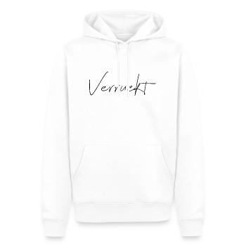 verruckt - Männer Premium Bio Hoodie - Weiß - Vorne - Nico (187cm)