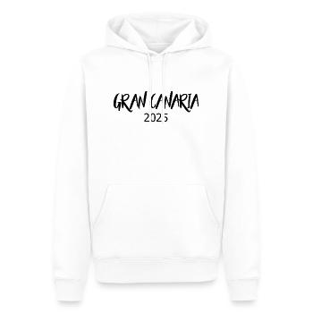 Gran Canaria 2025 - Men’s Premium Organic Hoodie - white - Front - Nico (187cm)