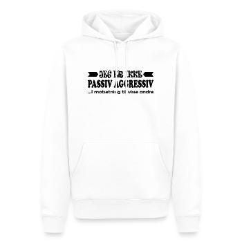 Je ne suis pas passif-agressif. - Sweat à capuche Premium bio Homme - blanc - Devant - Nico (187cm)