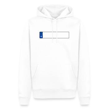 Kennzeichen S - Männer Premium Bio Hoodie - Weiß - Vorne - Nico (187cm)