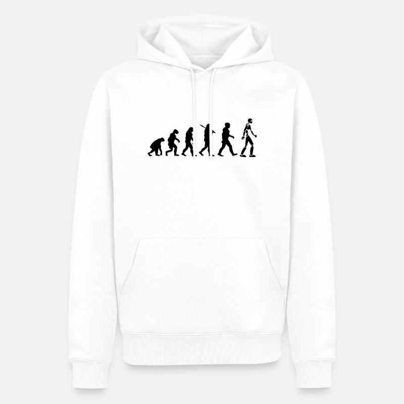 Robot Evolution - Sweat à capuche Premium bio Homme - blanc