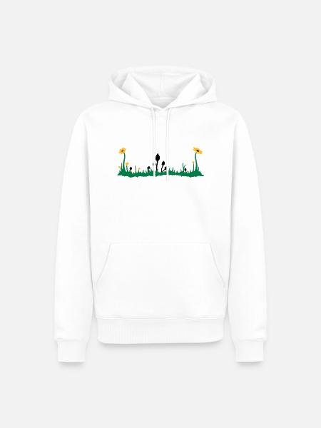 magic mushroom - Sweat à capuche Premium bio Homme - blanc