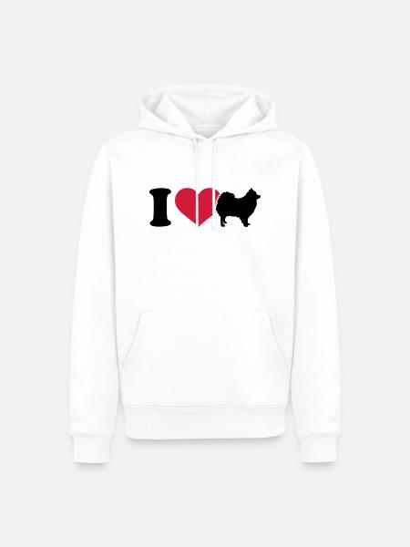 Spitz - Männer Premium Bio Hoodie - Weiß