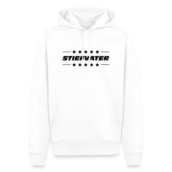Stiefvater Vatertag Vati Papa Vater Kind - Sweat à capuche Premium bio Homme - blanc - Devant - Nico (187cm)