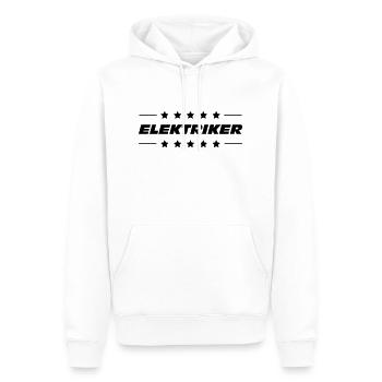 Electrician / Electricity / Elektriker / Strom - Men’s Premium Organic Hoodie - white - Front - Nico (187cm)