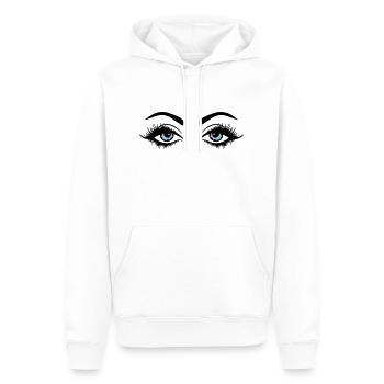 eyes design - Männer Premium Bio Hoodie - Weiß - Vorne - Nico (187cm)
