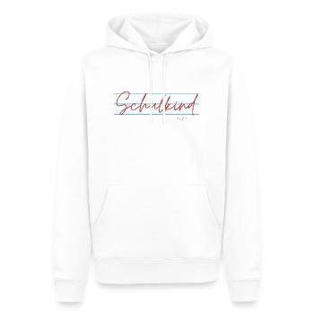 Schulkind - Männer Premium Bio Hoodie - Weiß - Vorne - Nico (187cm)