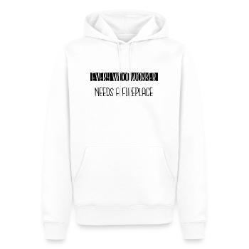 Felling Carpenter Hoodies and Sweatshirts - Men’s Premium Organic Hoodie - white - Front - Nico (187cm)