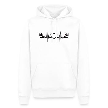 Parkour Läufer Parkourlaufen Geschenk Extremsport - Männer Premium Bio Hoodie - Weiß - Vorne - Nico (187cm)