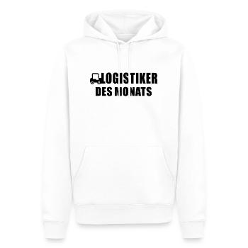 Logistiker - Männer Premium Bio Hoodie - Weiß - Vorne - Nico (187cm)