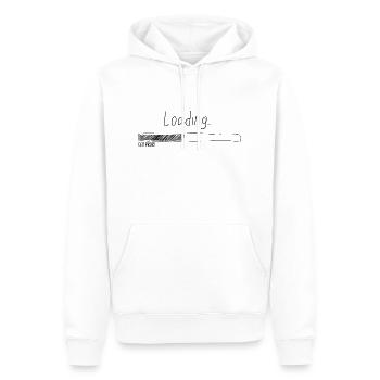 Ladebalken 1337 - Männer Premium Bio Hoodie - Weiß - Vorne - Nico (187cm)