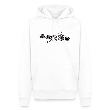 Skieur Ski Ski Tenue de ski Design de ski - Sweat à capuche Premium bio Homme - blanc - Devant - Nico (187cm)