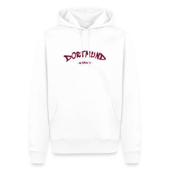 Dortmund Germany Deutschland - Nordrhein-Westfalen - Männer Premium Bio Hoodie - Weiß - Vorne - Nico (187cm)