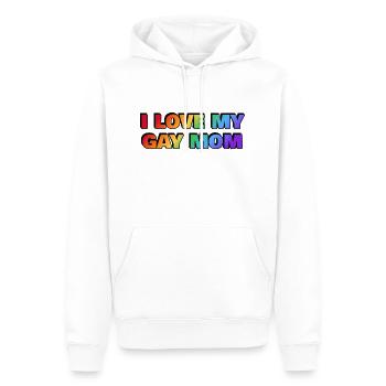 Ich liebe meine schwule Mutter - Männer Premium Bio Hoodie - Weiß - Vorne - Nico (187cm)