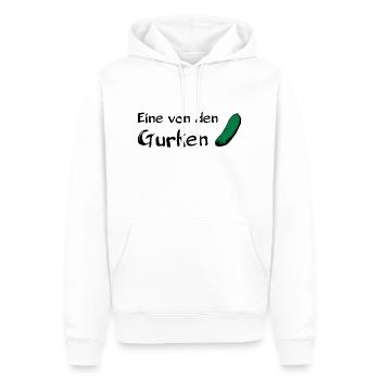 Eine von den Gurken - Männer Premium Bio Hoodie - Weiß - Vorne - Nico (187cm)