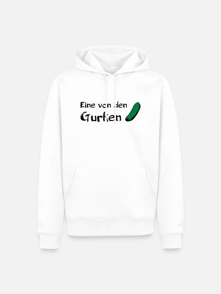 Eine von den Gurken - Männer Premium Bio Hoodie - Weiß