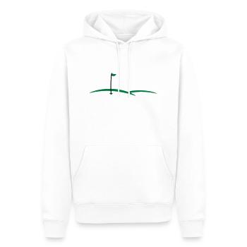 Trou de golf 2c - Sweat à capuche Premium bio Homme - blanc - Devant - Nico (187cm)
