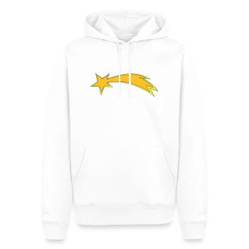 christmas star - Felpa con cappuccio ecologica premium da uomo - bianco - Fronte - Nico (187cm)