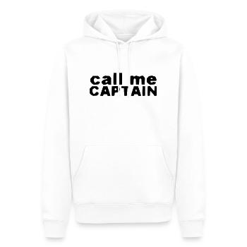 rufen Sie mich Kapitän - Männer Premium Bio Hoodie - Weiß - Vorne - Nico (187cm)