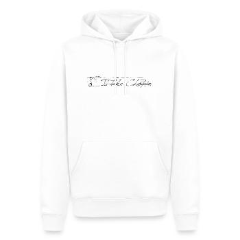 I like Chopin (black) - Men’s Premium Organic Hoodie - white - Front - Nico (187cm)