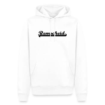 remscheid schrift - Männer Premium Bio Hoodie - Weiß - Vorne - Nico (187cm)