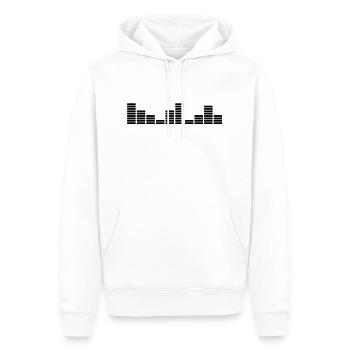 eq_music_c1 - Männer Premium Bio Hoodie - Weiß - Vorne - Nico (187cm)