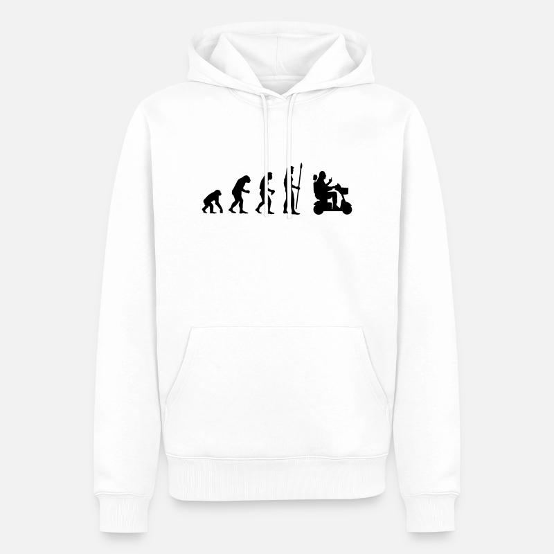 retraité - Sweat à capuche Premium bio Homme - blanc