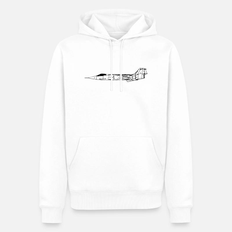 f104_vec_1 fr - Sweat à capuche Premium bio Homme - blanc