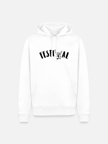 festival - Männer Premium Bio Hoodie - Weiß