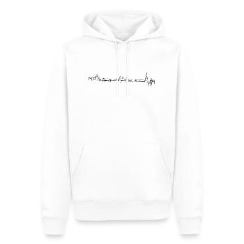 Skyline Murten Old Town - Men’s Premium Organic Hoodie - white - Front - Nico (187cm)