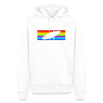 Retro Surfing Board Cool Surfing T-Shirt Cadeau - Sweat à capuche Premium bio Homme - blanc - Devant - Nico (187cm)