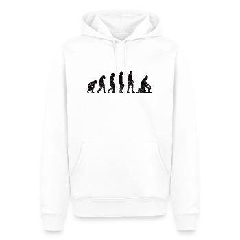 Artisan Tournevis Craft Mechanic - Sweat à capuche Premium bio Homme - blanc - Devant - Nico (187cm)