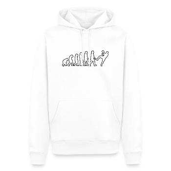 Handball Handball Joueur Handball Fan Handball Équipe de handball - Sweat à capuche Premium bio Homme - blanc - Devant - Nico (187cm)