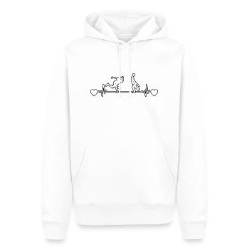 Bowler Kegeln Bowling Bowlingverein Kegelverein - Männer Premium Bio Hoodie - Weiß - Vorne - Nico (187cm)