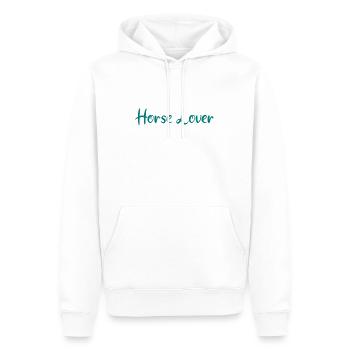 Horse Lover - Equestrian - Reiter - Reiten - Pferd - Männer Premium Bio Hoodie - Weiß - Vorne - Nico (187cm)