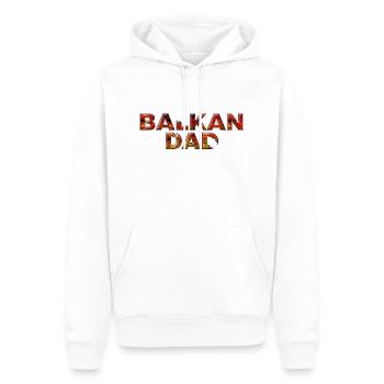 Balkan, Bosnien, Serbien, Kroatien, Jugoslawien, Mazedonien - Männer Premium Bio Hoodie - Weiß - Vorne - Nico (187cm)